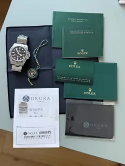 ROLEX EXPLORER II GMT 226570 BLACK DIAL PAPERS 41MM MENS STAINLESS STEEL