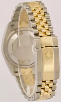 2022 PAPERS Rolex DateJust 36mm CHAMPAGNE DIAMOND MOTIF 18K JUBILEE 126233 BOX