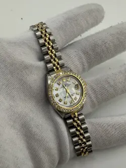 ROLEX DATEJUST 26MM 6917 TWO-TONE JUBILEE BRACELET CUSTOM DIAMOND DIAL & BEZEL