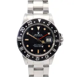 ROLEX GMT-MASTER 40MM BLACK DIAL WATCH 16750