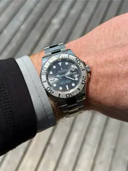 2024 Rolex Yacht-Master 40mm Steel & Platinum Bezel Rhodium Dial 126622 Full Set