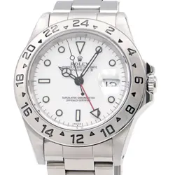 ROLEX MEN'S EXPLORER II 16570 WHITE AUTOMATIC WRISTWATCH