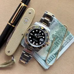 ROLEX GMT-MASTER II 116713LN 18K YELLOW GOLD & STAINLESS STEEL - G SERIAL