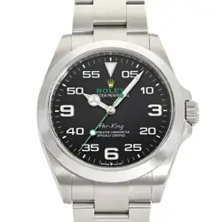 ROLEX AIR-KING 126900 BLACK DIAL MEN'S WATCH PRE-OWNED
