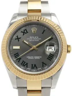 ROLEX DATEJUST II 116333 MEN'S AUTOMATIC GRAY DIAL