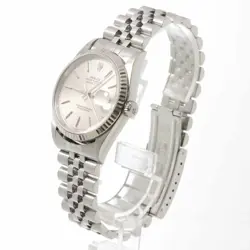 ROLEX 16234 DATEJUST U-NUMBER MEN'S WATCH SILVER K18WG WHITE GOLD AUTOMATIC