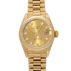 ROLEX DATEJUST 69178G CHAMPAGNE/DIAMOND WATCH 666459