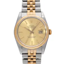 ROLEX DATEJUST 16233 CHAMPAGNE WATCH 667778