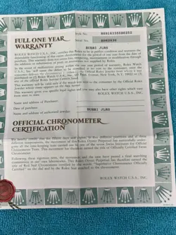 ORIGINAL ROLEX R69163