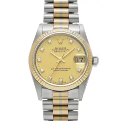 ROLEX DATEJUST TRIDOR 68279GBIC CHAMPAGNE/DIAMOND WATCH 665313