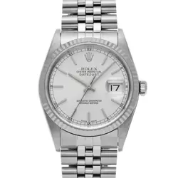 ROLEX DATEJUST 16234 SILVER WATCH 666598