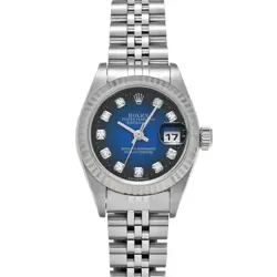 ROLEX DATEJUST 79174G BLUE GRADIENT/DIAMOND WATCH 666116