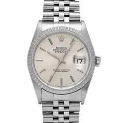 ROLEX DATEJUST 16220 SILVER WATCH 675835
