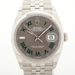 ROLEX DATEJUST 126200 SS SS AT SLATE DIAL 4 EXTRA LINKS