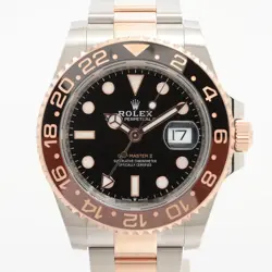 ROLEX GMT MASTER II 126711CHNR SS×PG SS×PG AT BLACK DIAL 2 EXTRA LINKS