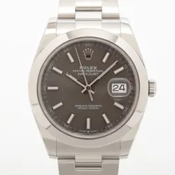 ROLEX DATEJUST 126300 SS SS AT GRAY-FACE