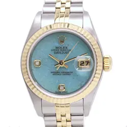 ROLEX DATEJUST DIAMONDS 79173 2BR BLUE JADEITE [POLISHED] WOMEN'S WATCH /39975