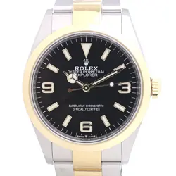 ROLEX EXPLORER 36 124273 K18 YELLOW GOLD / ST. STEEL MEN'S WATCH /39978