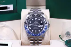 ROLEX GMT-MASTER II BATGIRL JUBILEE BOX/PAPERS/CARD 126710BLNR FULL SET