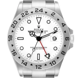 ROLEX EXPLORER II POLAR WHITE DIAL STEEL AUTOMATIC MENS WATCH 16570