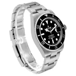Rolex Submariner Black Dial Ceramic Bezel Steel Mens Watch 126610 Card