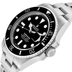 Rolex Submariner Black Dial Ceramic Bezel Steel Mens Watch 126610 Card