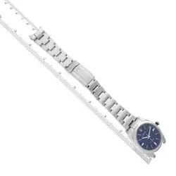 ROLEX OYSTER PERPETUAL 39MM BLUE DIAL STEEL MENS WATCH 114300