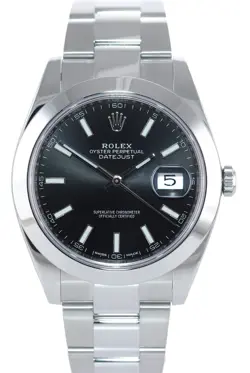 2024 NEW PAPERS Rolex DateJust 41 Steel 126300 Black Dial Oyster 41mm Watch Box
