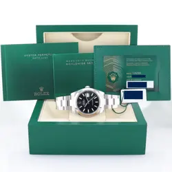 2024 NEW PAPERS Rolex DateJust 41 Steel 126300 Black Dial Oyster 41mm Watch Box