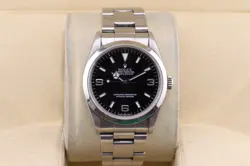 ROLEX EXPLORER I 114270 BLACK ARABIC DIAL 36MM STAINLESS STEEL WATCH