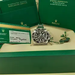 Full Set 2017 Rolex Submariner 40 mm Black Steel Automatic Watch 116610 LN