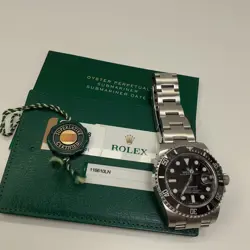 Full Set 2017 Rolex Submariner 40 mm Black Steel Automatic Watch 116610 LN