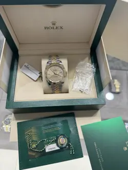 ROLEX DATEJUST 41MM 126333 18K YG & SS CHAMP MOTIF COMPLETE W/ BOX & PAPERS 2023