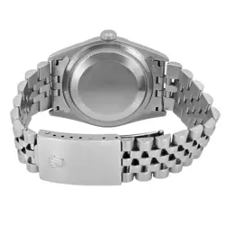 Rolex Datejust 36mm Holes Steel Silver Dial Automatic Mens Watch 16220