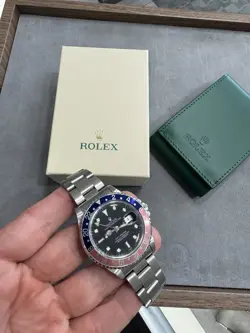 ROLEX 16700 GMT MASTER PEPSI BLUE/RED BEZEL STEEL OYSTER BRACELET