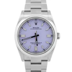 NEW JUNE 2025 PAPERS ROLEX OYSTER PERPETUAL LAVENDER STEEL 36MM WATCH 126000 BOX