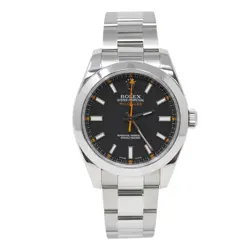 ROLEX MILGAUSS 116400 STAINLESS STEEL OYSTER BLACK DIAL AUTO MEN'S WATCH 40MM