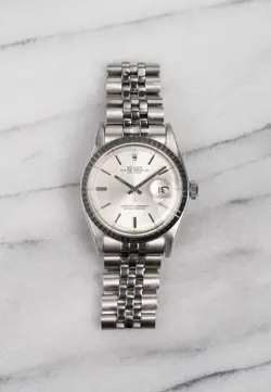 VINTAGE ROLEX DATEJUST REFERENCE 1603 70S AUTOMATIC SILVER SIGMA DIAL 36MM CASE