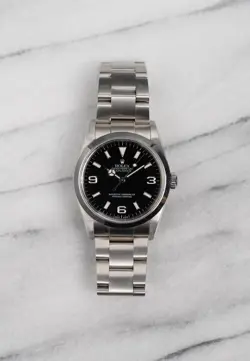 ROLEX EXPLORER REF 14270 90S SERIAL BLACK DIAL 36MM CASE