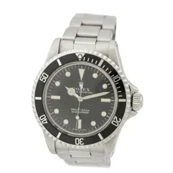 ROLEX VINTAGE STAINLESS STEEL 40MM SUBMARINER NON DATE 5513 BOX WARRANTY