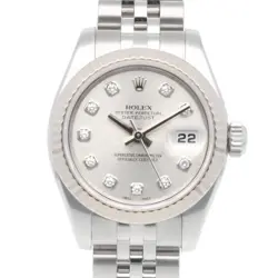 ROLEX DATEJUST WATCHES 179174G STAINLESS STEEL K18 WHITE GOLD USED