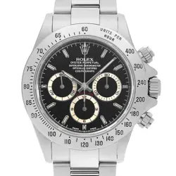 ROLEX COSMOGRAPH DAYTONA 16520 BLACK FINAL 6 TYPE BEZEL A NUMBER SECOND HAND...