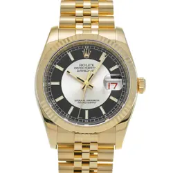 ROLEX DATEJUST 116238 SILVER/BLACK WATCH 675652