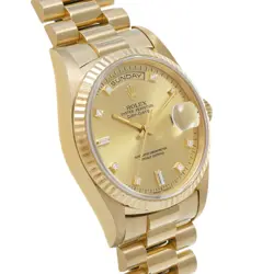 DAY-DATE 18238A CHAMPAGNE/DIAMOND
