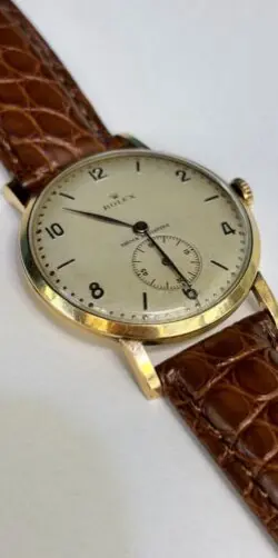 Vintage Rolex 34MM In 18k Yellow Gold 1940s-1950s Self Winding Watch!!