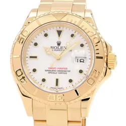 ROLEX MEN'S YACHT-MASTER 16628 Y K18YG DATE WHITE AUTOMATIC #CS024