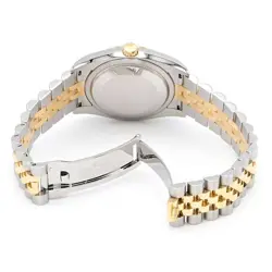 Rolex Men's Datejust 116233 K18YG/SS Pyramid Ivory Automatic #CS108