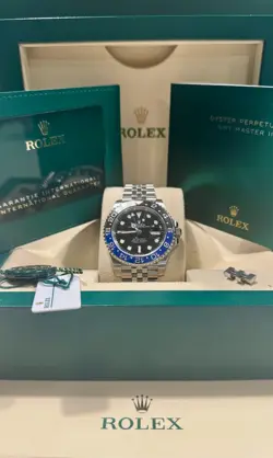 ROLEX GMT-MASTER II BATMAN 126710BLNR  JUBILEE BRACELET  BLUE/BLACK BEZEL