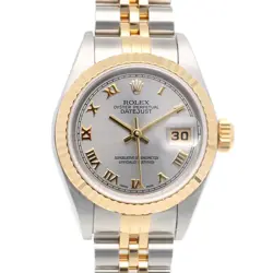 ROLEX DATEJUST WATCHES 79173 STAINLESS STEEL K18 YELLOW GOLD Y NUMBER USED