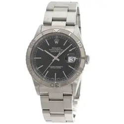 ROLEX DATEJUST THUNDERBIRD BLACK WATCHES 16264 STAINLESS STEEL/STAINLESS STE...